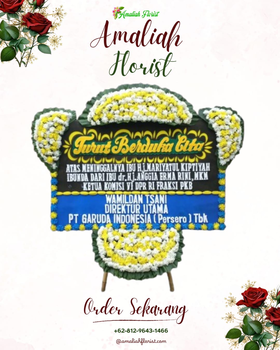 Papan Bunga Duka Balerejo